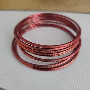 Rust Copper Brown Red Bangles Indian Pakistani Jewelery Tribal Bracelets Summer